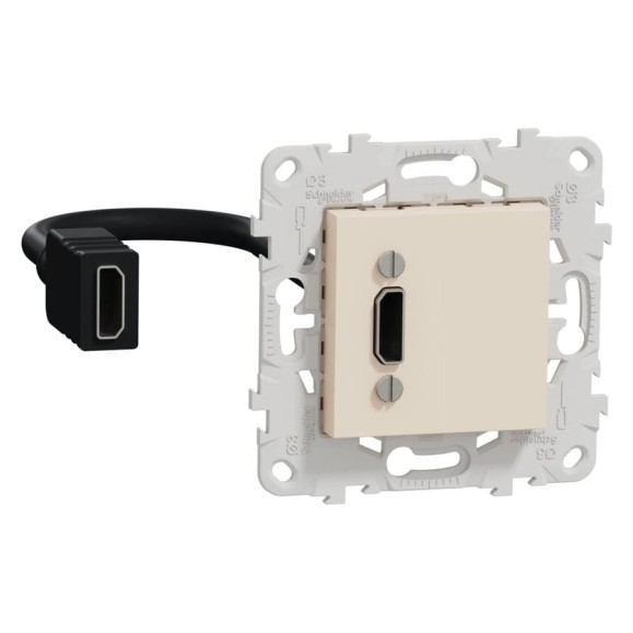 Розетка HDMI Systeme Electric Unica New Беж NU543044