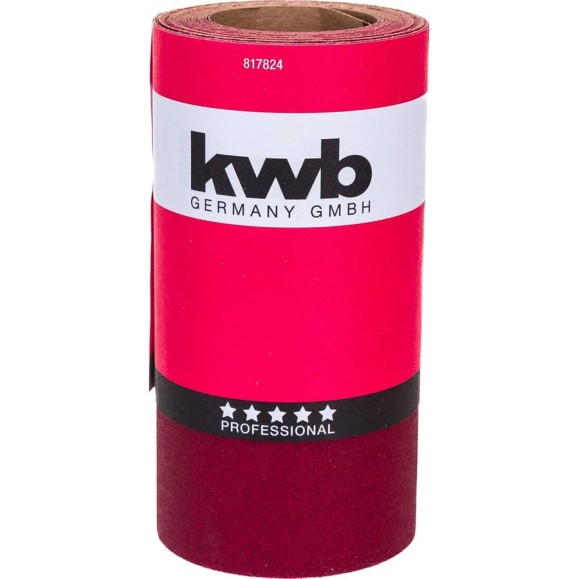 Бумага наждачная 115 мм, К240 рулон 5м, усиленная основа KWB 817824