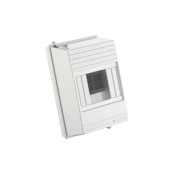 Бокс Mono Electric пластиковый, щиток на 3-4 автомата, с местом для пломбы, IP 40 180-010002-105 Бокс Mono Electric пластиковый, щиток на 3-4 автомата, с местом для пломбы, IP 40 180-010002-105