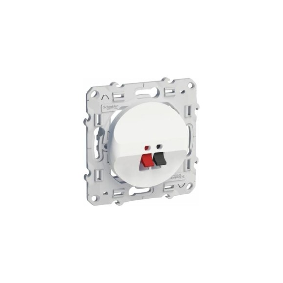 Аудиорозетка для подключения колонок Systeme Electric Odace Белый SE S52R487