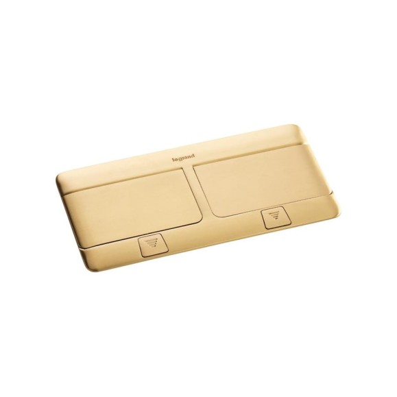 Выдвижной розеточный блок Legrand неукомплектованный - IP40 - 8 модулей - латунь 054018