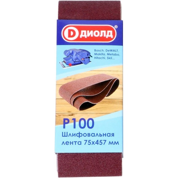 Лента шлифовальная (75x457 мм; Р100) ДИОЛД 90046003 Лента шлифовальная (75x457 мм; Р100) ДИОЛД 90046003