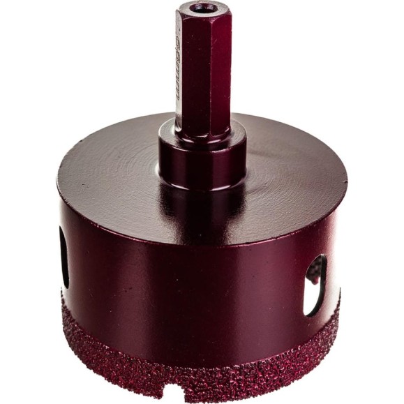 Коронка алмазная вакуумная по камню D68-10W-35L-Ш11 (68х35 мм; хвостовик HEX11 мм) MESSER 06-36-068 Коронка алмазная вакуумная по камню D68-10W-35L-Ш11 (68х35 мм; хвостовик HEX11 мм) MESSER 06-36-068