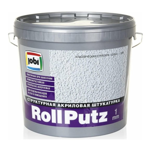 Декоративная штукатурка JOBI ROLLPUTZ (1 мм; 16 кг) 23541