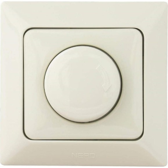 Диммер NE-AD 1000W, 250В, 10А, Aras, Крем, 93-111-10