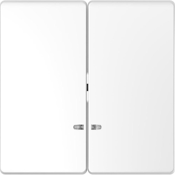 2-ая клавиша Systeme Electric Merten D-Life Белый Лотос с линзой для LED модуля SE MTN3420-6035
