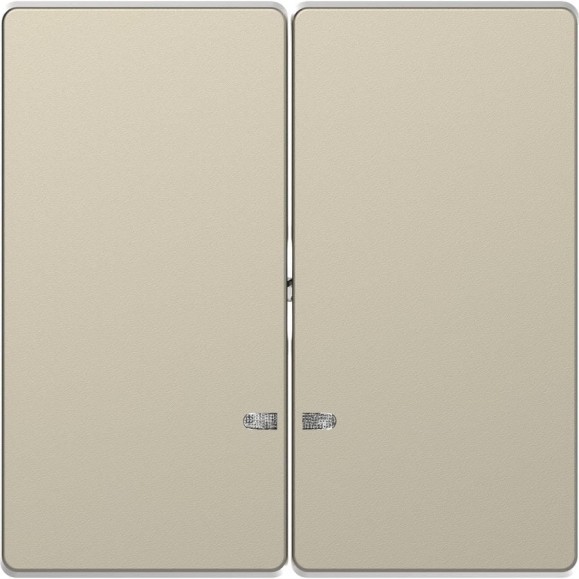 2-ая клавиша Systeme Electric Merten D-Life Сахара с линзой для LED модуля SE MTN3420-6033