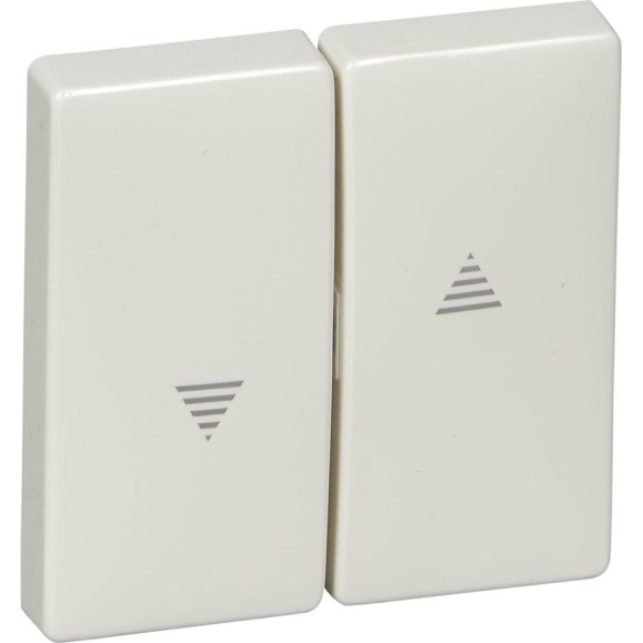 2-ая жалюзийная клавиша Systeme Electric Merten SD Белый термопласт SE MTN411519