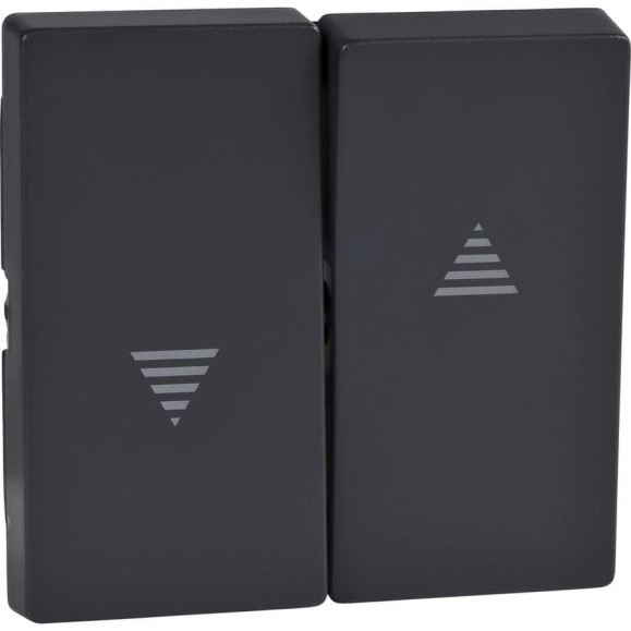 2-ая жалюзийная клавиша Systeme Electric Merten SM Антрацит SE MTN435514