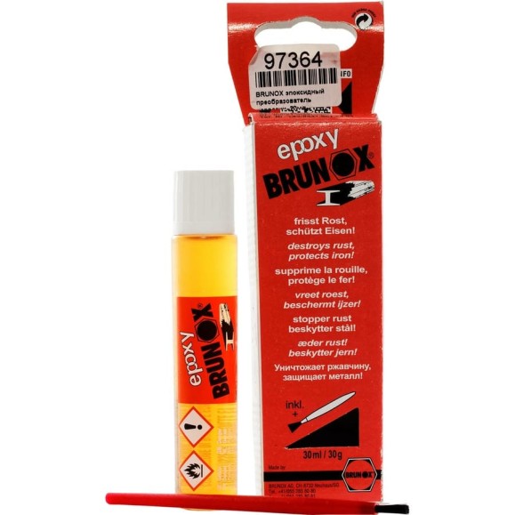 Грунтовка и преобразователь ржавчины BRUNOX Epoxy, 25 ml флакон с кисточкой BR0025EP