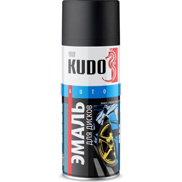 Эмаль для дисков KUDO черная матовая KU-5206 Эмаль для дисков KUDO черная матовая KU-5206