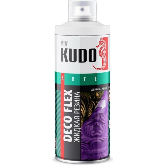 Аэрозольная краска в баллончике KUDO DECO FLEX для декоративных работ ЖИДКАЯ РЕЗИНА прозрачная KU-5351 Аэрозольная краска в баллончике KUDO DECO FLEX для декоративных работ ЖИДКАЯ РЕЗИНА прозрачная KU-5351