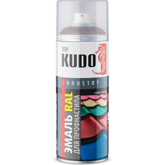 Эмаль для металлочерепицы KUDO RAL 3005 винно-красный KU-03005R Эмаль для металлочерепицы KUDO RAL 3005 винно-красный KU-03005R