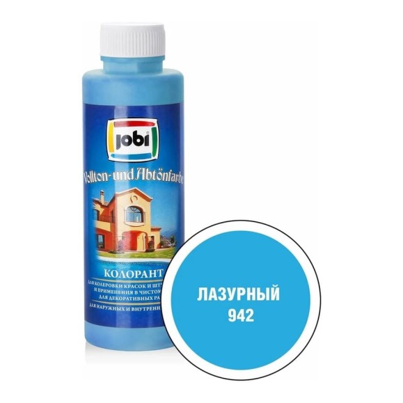 Колорант № 942 JOBI (лазурный; 500 мл) 12965 Колорант № 942 JOBI (лазурный; 500 мл) 12965