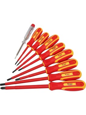 Набор отверток Brilliant Tools VDE SL шлицевые и PH Phillips 9 предметов BT068010