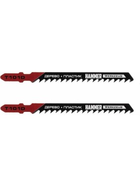 Пилка Flex JG WD T101D (2 шт; 74 мм; шаг 4 мм; HCS) для лобзика Hammer 30572 204-102
