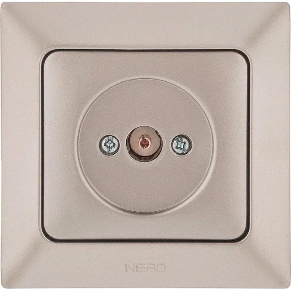 Проходная/концевая розетка TV NE-AD Aras, Бронза, 93-123-07