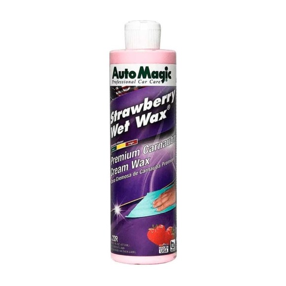 Крем-воск для защиты кузова AutoMagic Strawberry Wet Wax с клубничным ароматом, 473 мл 22R Крем-воск для защиты кузова AutoMagic Strawberry Wet Wax с клубничным ароматом, 473 мл 22R