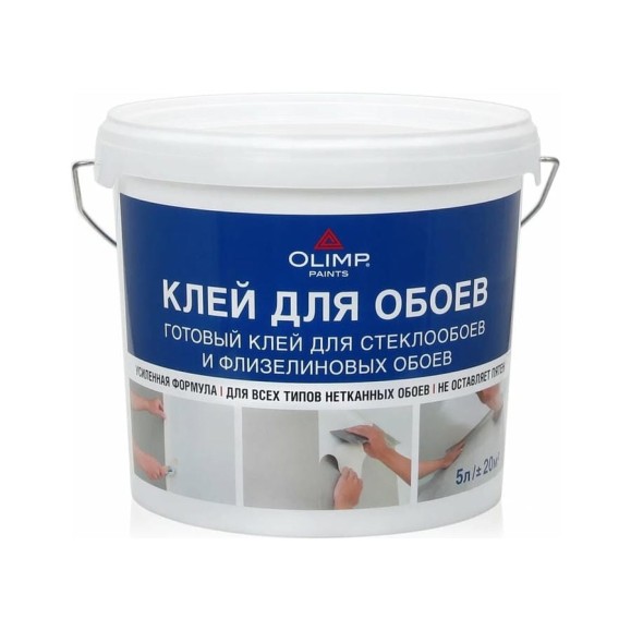 Клей для стеклообоев OLIMP 5 л 27945 Клей для стеклообоев OLIMP 5 л 27945