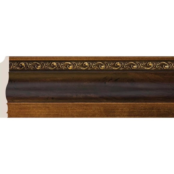 Декоративный плинтус Cosca Decor 95 красное дерево с золотом СПБ016619 Декоративный плинтус Cosca Decor 95 красное дерево с золотом СПБ016619