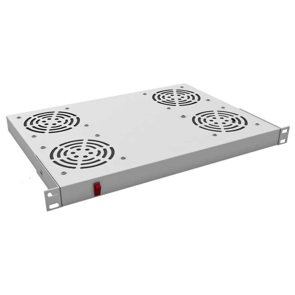 Вентиляторный модуль SYSMATRIX 19", 4 вентилятора, выключатель, цвет серый RAL 7035 FU 0017.700 Вентиляторный модуль SYSMATRIX 19", 4 вентилятора, выключатель, цвет серый RAL 7035 FU 0017.700