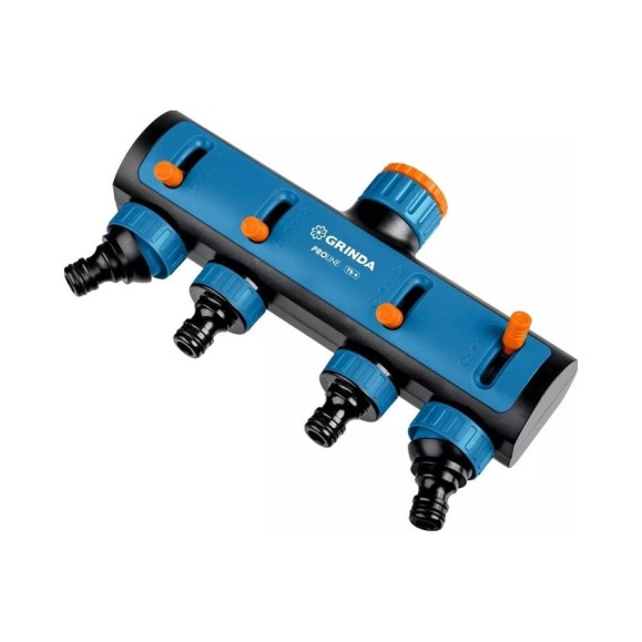 Четырехканальный распределитель с внутренней резьбой GRINDA PROLine TS-4, 3/4"-1" 8-426313_z02 Четырехканальный распределитель с внутренней резьбой GRINDA PROLine TS-4, 3/4"-1" 8-426313_z02