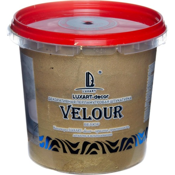 Декоративная штукатурка Luxart Бархатный шелк Decor Velour теплое золото, 1 кг LDV03BV0010 Декоративная штукатурка Luxart Бархатный шелк Decor Velour теплое золото, 1 кг LDV03BV0010