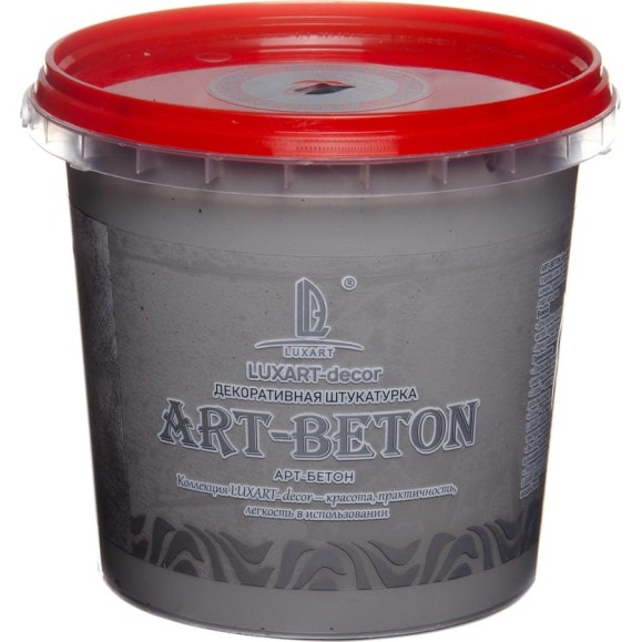 Декоративная штукатурка Luxart Арт бетон Decor Art Beton Bareliefo серая, 1 кг LDA02BV0010