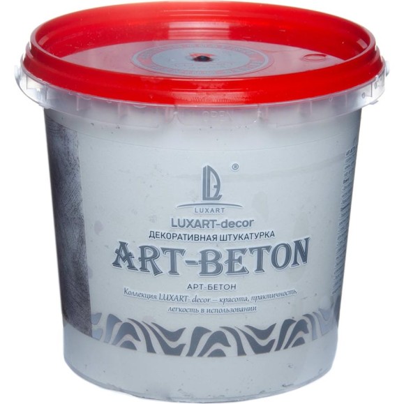 Декоративная штукатурка Luxart Арт бетон Decor Art Beton Bareliefo белая, 1 кг LDA01BV0010