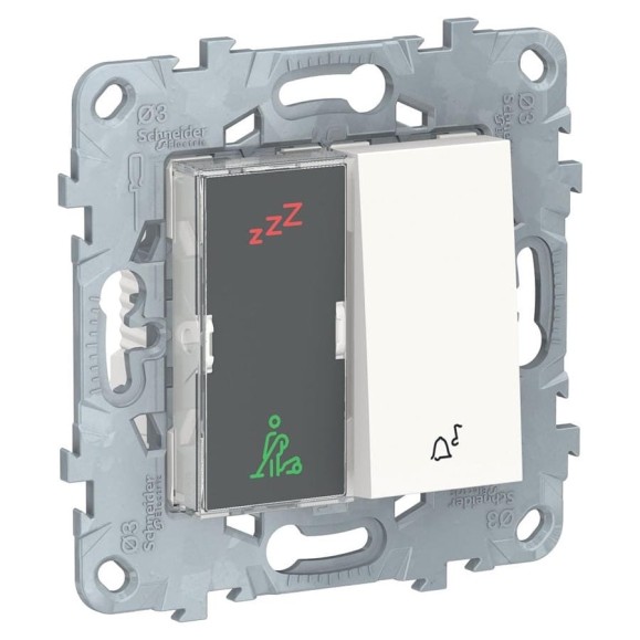 UNICA NEW ДИСПЛЕЙ ГОСТИНИЧНОГО НОМЕРА И КНОПОЧНЫЙ ЗВОНОК, БЕЛЫЙ Systeme Electric NU577718