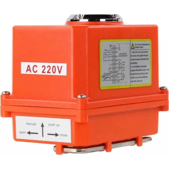 Четвертьоборотный электропривод DN.ru QT-003 220В MINI D300-00408
