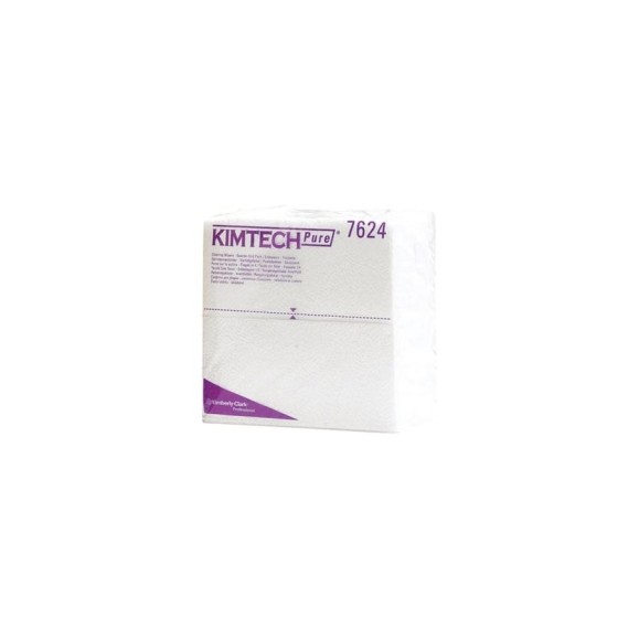 Протирочные салфетки Kimberly-Clark KIMTECH PURE сложенные в 1/4, белый 7624