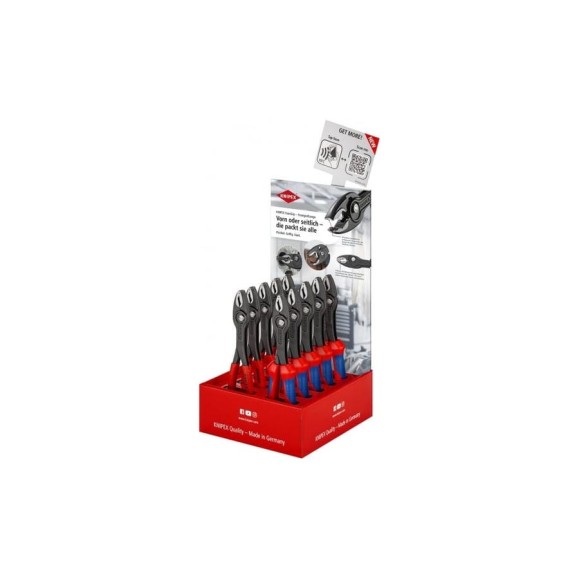 Укомплектованный дисплей KNIPEX, TwinGrip плоскогубцы захватные 10 шт KN-001801V41