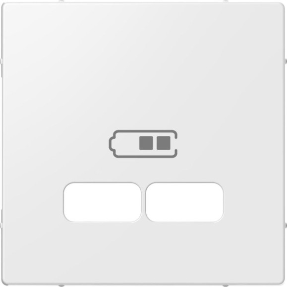 Центральная накладка для USB механизма Systeme Electric Merten SM Полярно-Белый 2,1А SE MTN4367-0319 Центральная накладка для USB механизма Systeme Electric Merten SM Полярно-Белый 2,1А SE MTN4367-0319