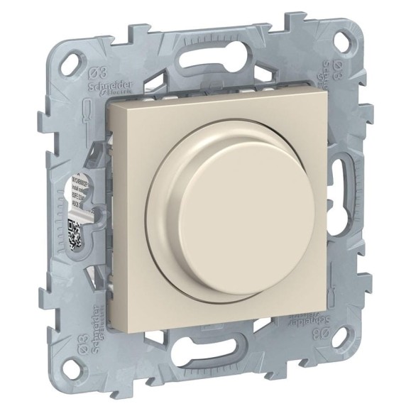 Поворотно-нажимной универсальный светорегулятор Systeme Electric UNICA NEW LED Wiser 7-200Вт NU551644