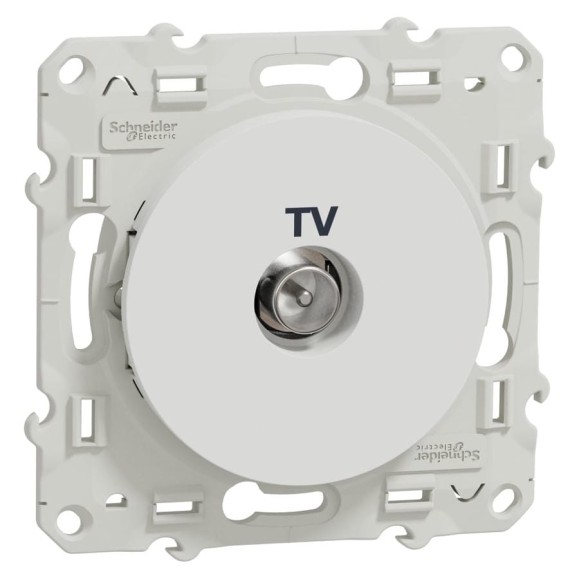 TV розетка Systeme Electric Odace Белый SE S52R445