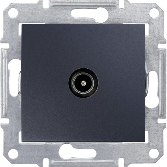 TV розетка Systeme Electric Sedna Графит, оконечная 1db SE SDN3201670