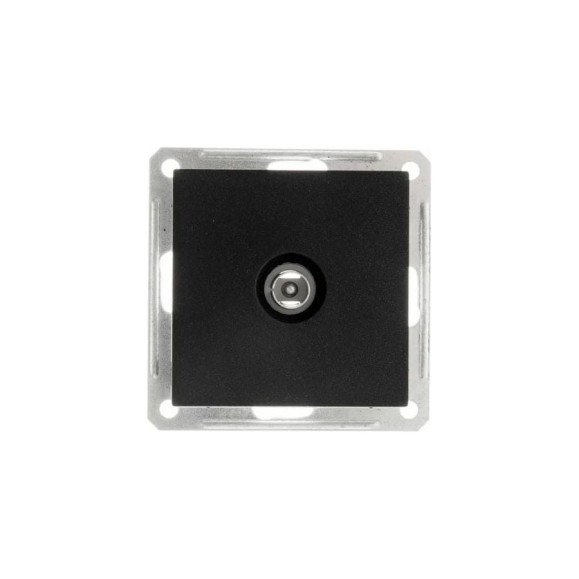 TV розетка Systeme Electric Wessen 59 Черный бархат, оконечная SE RTS-151-6-86
