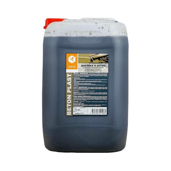 Добавка в бетонные растворы APIS BETON PLAST (канистра; 11 кг) 4665296517265 Добавка в бетонные растворы APIS BETON PLAST (канистра; 11 кг) 4665296517265