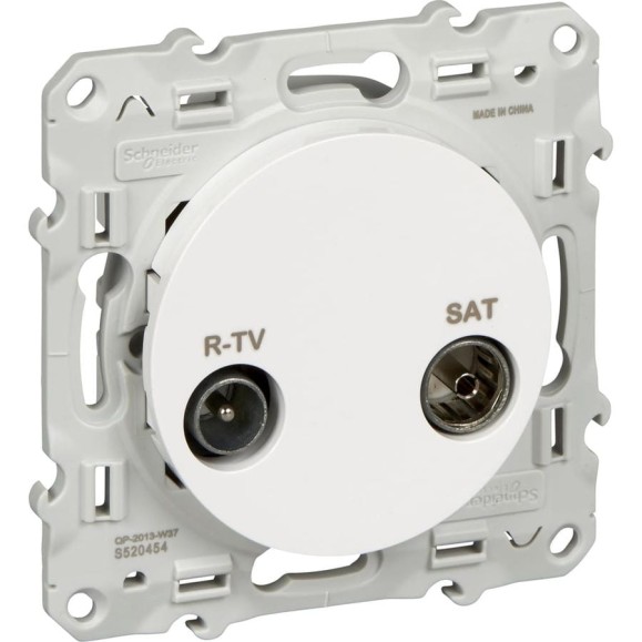 Розетка Systeme Electric Odace Белый R-TV/SAT SE S52R454