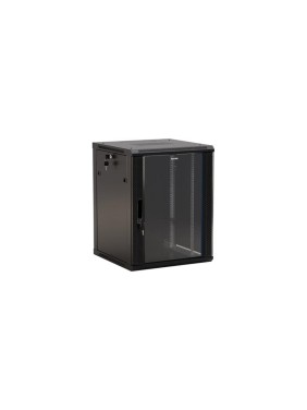 Настенный 19-дюймовый шкаф Hyperline TWB-0645-GP-RAL9004, 6U, 367x600x450мм, черный, 395300