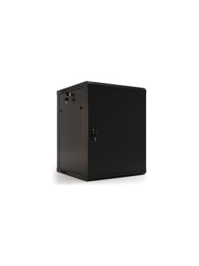 Настенный 19-дюймовый шкаф Hyperline TWB-0966-SR-RAL9004, 9U, 500x600x600мм, черный, 392632