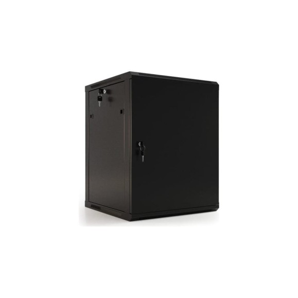 Настенный 19-дюймовый шкаф Hyperline TWB-0966-SR-RAL9004, 9U, 500x600x600мм, черный, 392632