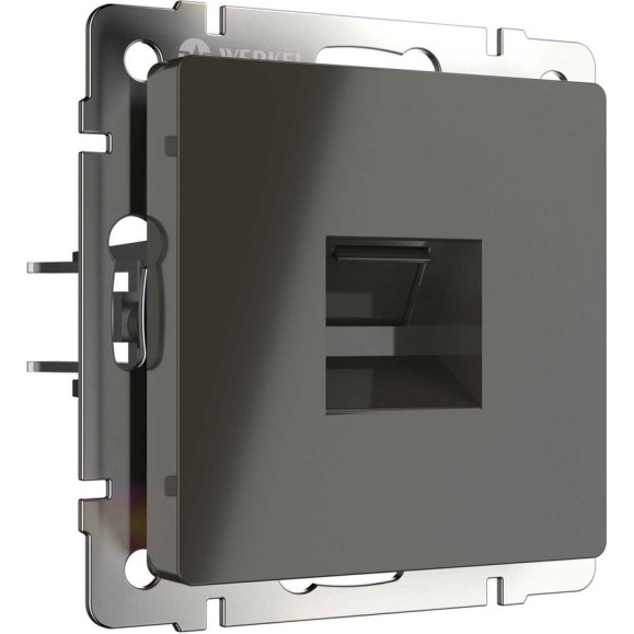 Розетка Ethernet RJ45 WERKEL WL07 RJ 45 серо коричневый a029858