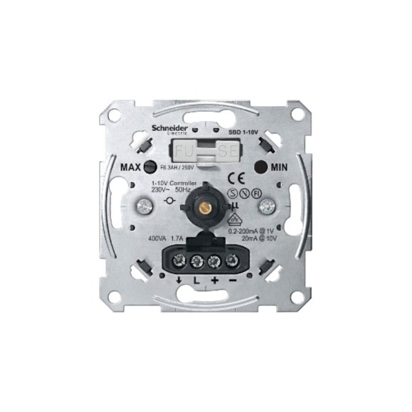 Механизм светорегулятора Systeme Electric Merten 1-10V, для люминесцентных ламп SE MTN5142-0000 Механизм светорегулятора Systeme Electric Merten 1-10V, для люминесцентных ламп SE MTN5142-0000