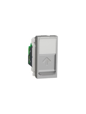 Компьютерная розетка Systeme Electric Unica Modular алюминий, RJ45 SE NU341030