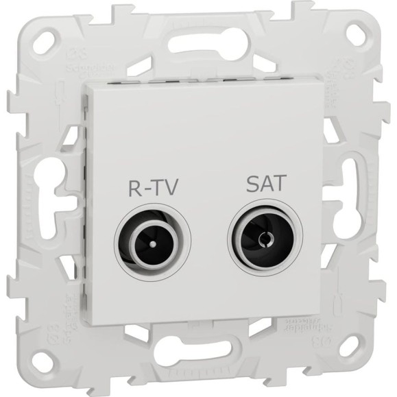 Одиночная розетка Systeme Electric Unica New Белый R-TV/ SAT NU545418