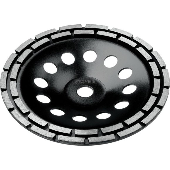 Чашка алмазная двухрядная STAYER Double 230 мм STAYER 33381-230