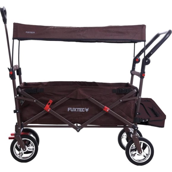 Ручная тележка с навесом FUXTEC коричневая FX-CT800B