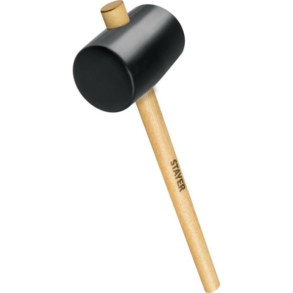 Чёрная резиновая киянка STAYER 900 г 20505-90
